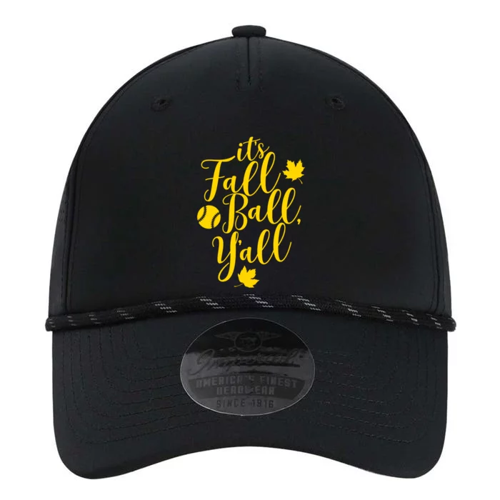 Its Fall Ball Yall Funny Fall Baseball Fall Ball Gift Performance The Dyno Cap