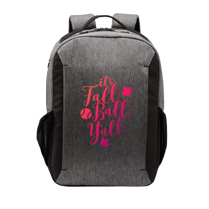 Its Fall Ball Yall Funny Fall Baseball Fall Ball Gift Vector Backpack