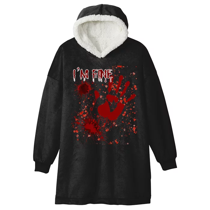 IM Fine Bloody Last Minutes Halloween Blood Hooded Wearable Blanket