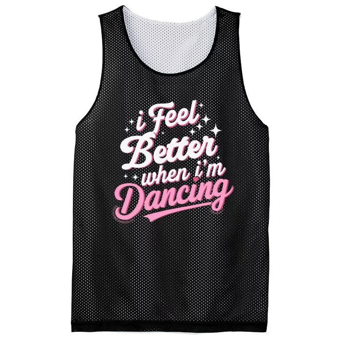 I Feel Better When IM Dancing Dancing Love Line Mesh Reversible Basketball Jersey Tank