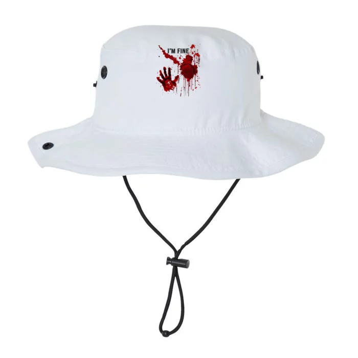 IM Fine Bloody Hand Blood Stained Blood Splatter Halloween Legacy Cool Fit Booney Bucket Hat