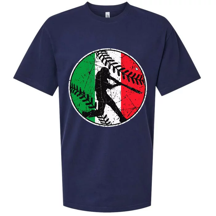 Italian Flag Baseball Hitter Italy Flag Sueded Cloud Jersey T-Shirt