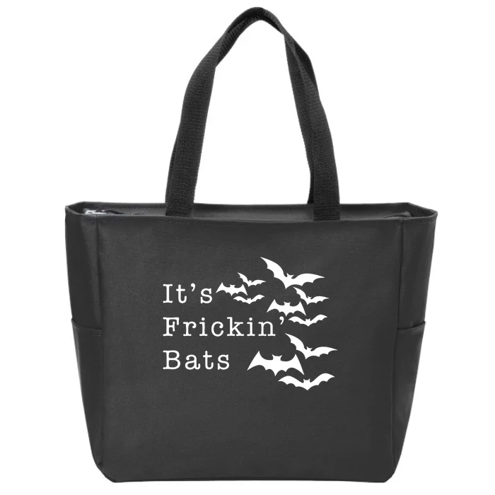 ItS Frickin Bats Halloween Zip Tote Bag