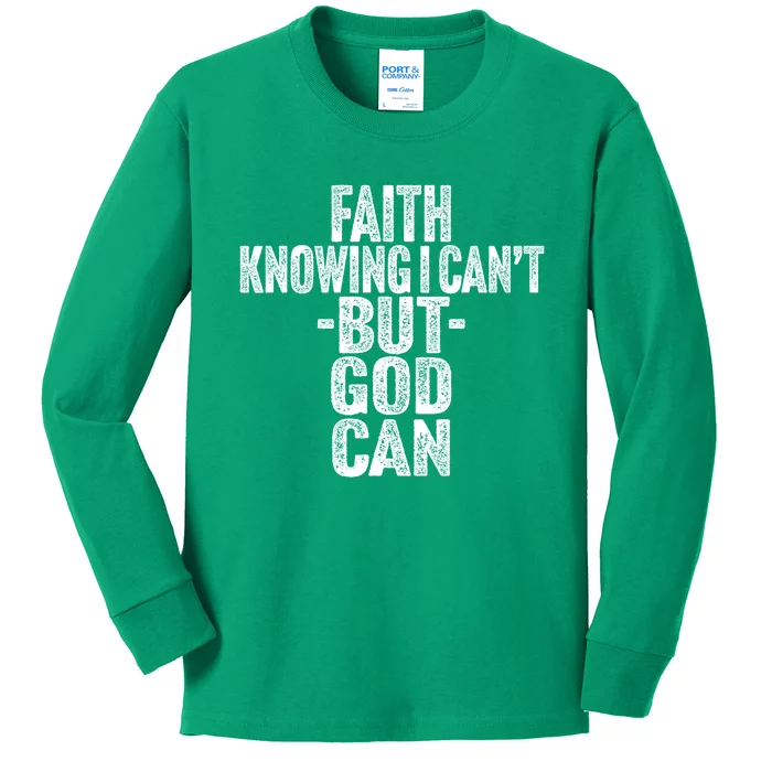 Inspirational Faith Based Religious Spiritual Kids Long Sleeve Shirt