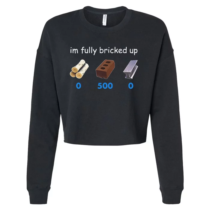 Im Fully Bricked Up Cropped Pullover Crew