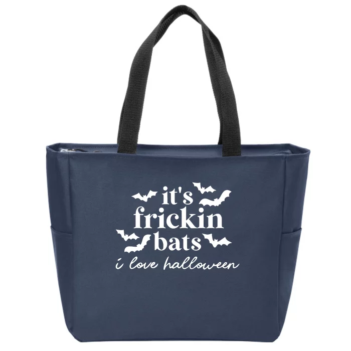 It’S Frickin Bats Ilove Halloween Zip Tote Bag