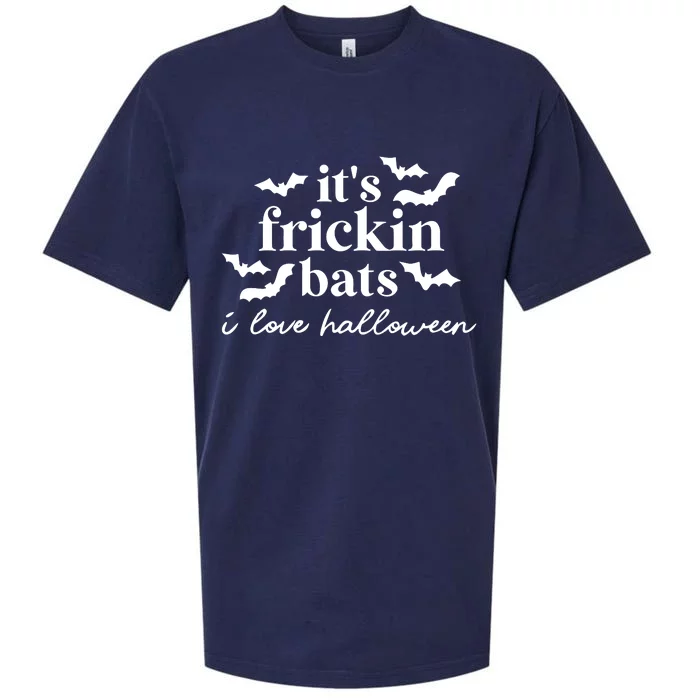 It’S Frickin Bats Ilove Halloween Sueded Cloud Jersey T-Shirt