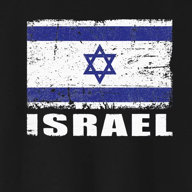 Isreal Flag Country Flag Isreal Women's Crop Top Tee