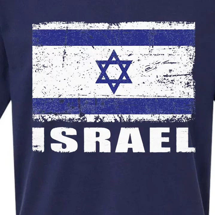 Isreal Flag Country Flag Isreal Sueded Cloud Jersey T-Shirt