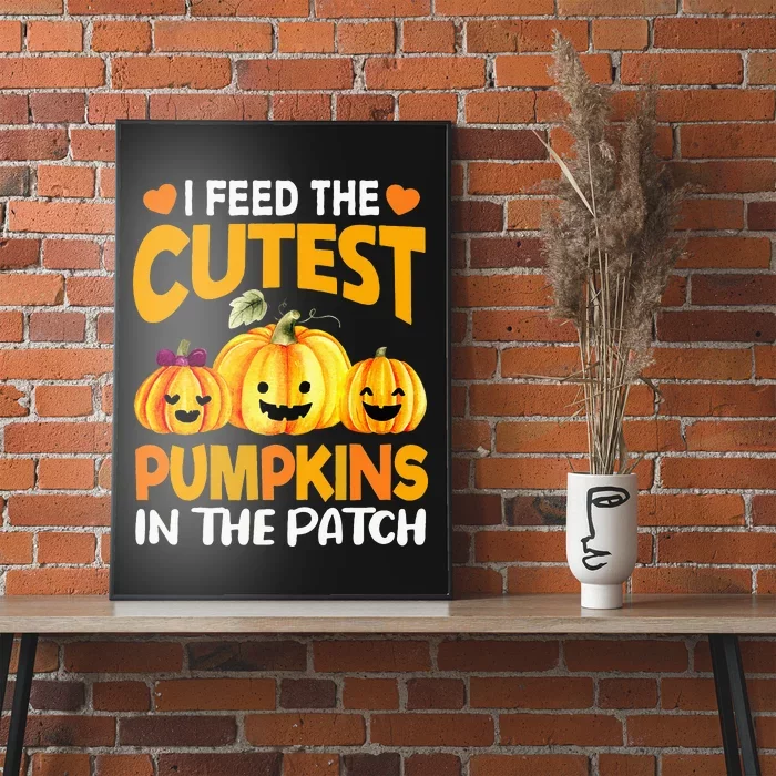 I Feed Cutest Pumpkins In The Patch Lunch Lady Thanksgiving Poster