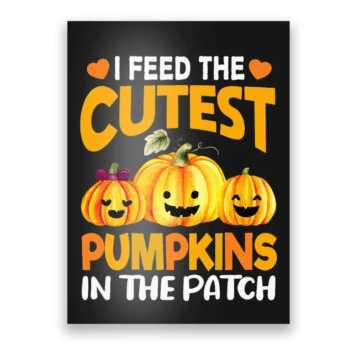 I Feed Cutest Pumpkins In The Patch Lunch Lady Thanksgiving Poster