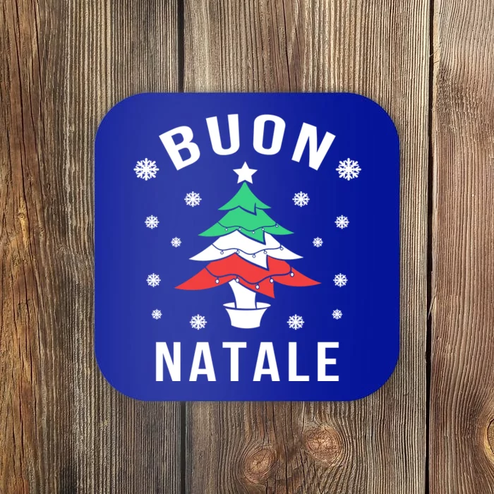 Italian Flag Christmas Tree Buon Natale Gift Coaster