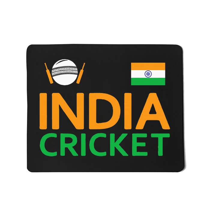 Indian Flag Cricket Player Sports Fan Mousepad