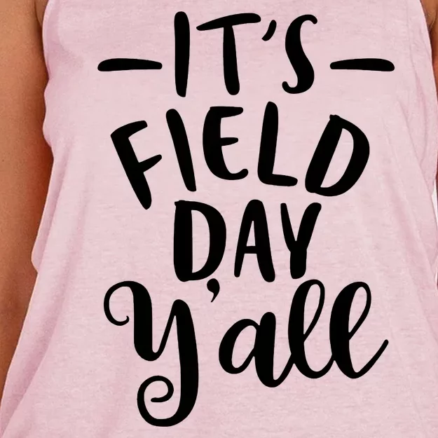 It's Field Day Y'all Women's Knotted Racerback Tank