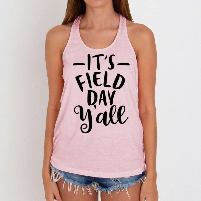 It's Field Day Y'all Women's Knotted Racerback Tank