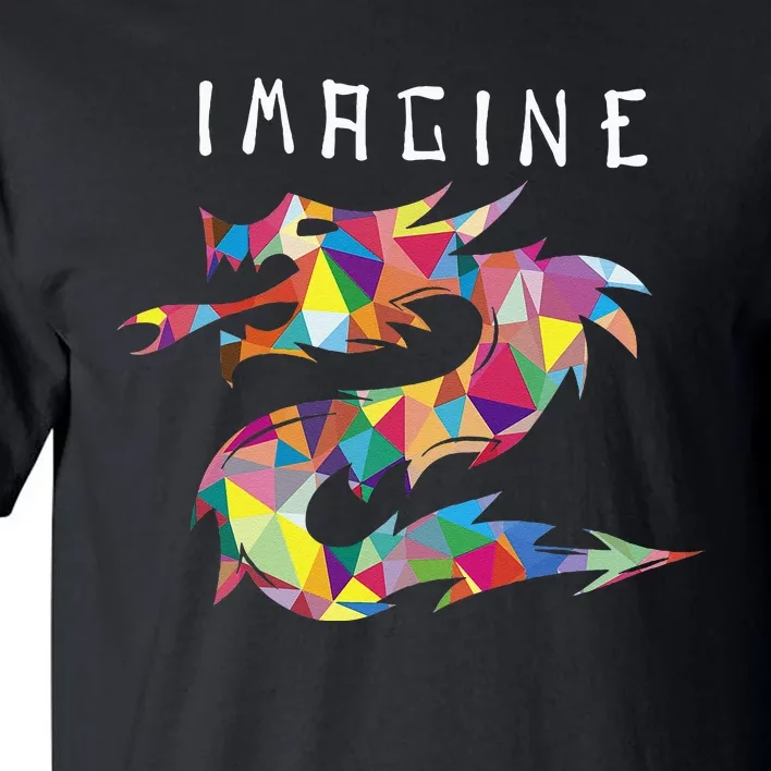 Imagine Fantasy Dragon Tattoo Style Tall T-Shirt