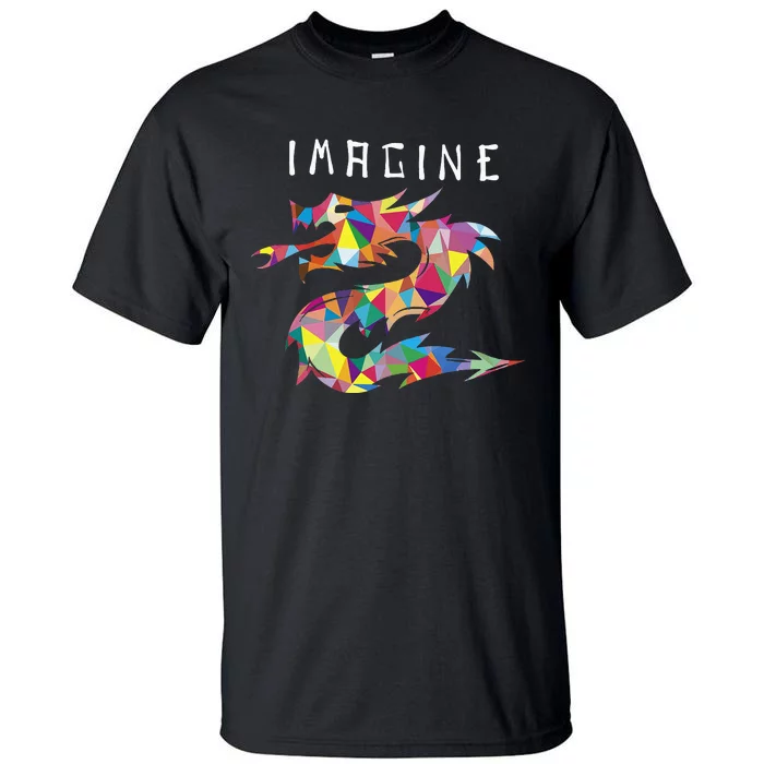 Imagine Fantasy Dragon Tattoo Style Tall T-Shirt