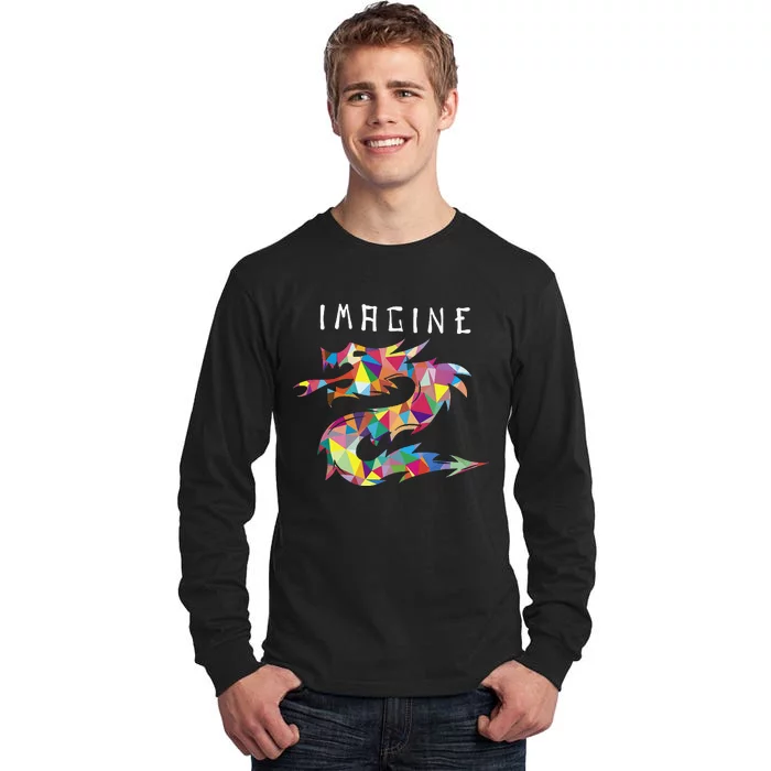 Imagine Fantasy Dragon Tattoo Style Tall Long Sleeve T-Shirt