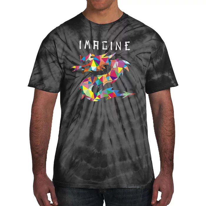 Imagine Fantasy Dragon Tattoo Style Tie-Dye T-Shirt