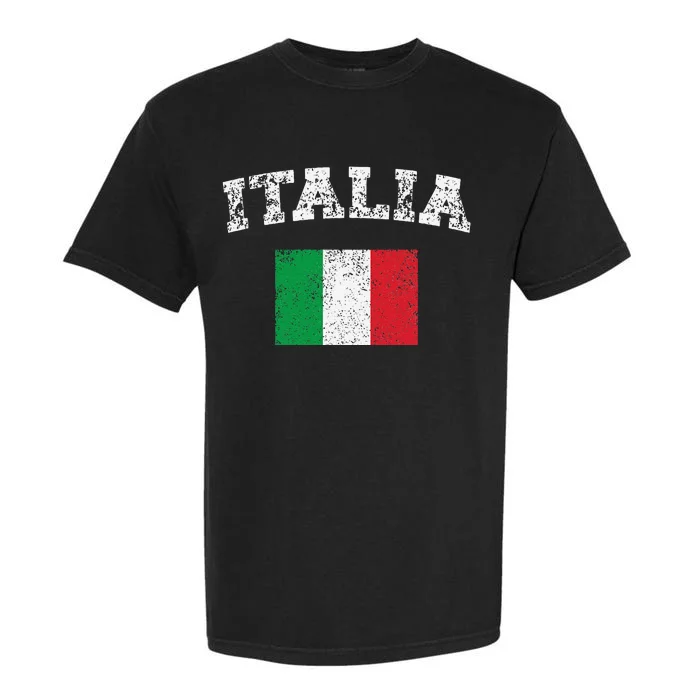 Italian Flag Distressed Flag Of Italy Italia Flag Garment-Dyed Heavyweight T-Shirt