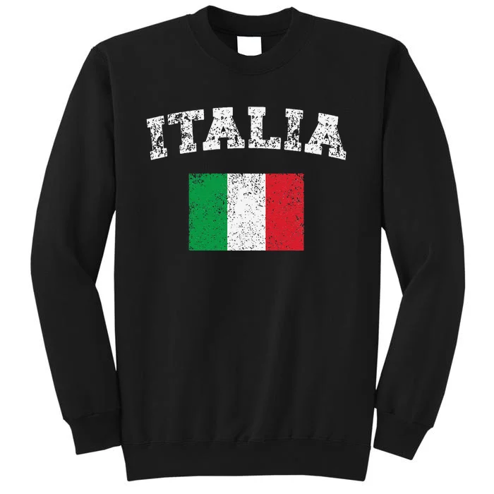 Italian Flag Distressed Flag Of Italy Italia Flag Tall Sweatshirt