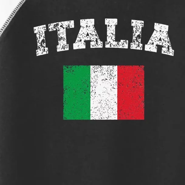 Italian Flag Distressed Flag Of Italy Italia Flag Toddler Fine Jersey T-Shirt