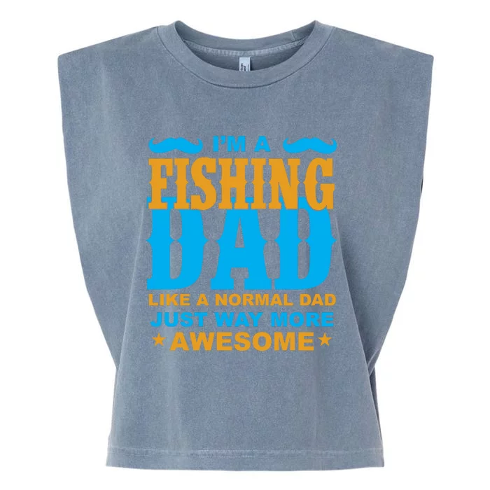 I'm Fishing Dad T Garment-Dyed Women's Muscle Tee