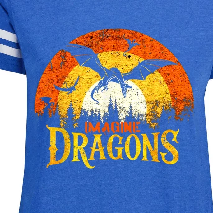 Imaginedragons Fantasy Dragon Magical And Mythical Kawaii Enza Ladies Jersey Football T-Shirt