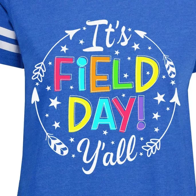 Its Field Day Y'all Teacher Student Enza Ladies Jersey Football T-Shirt