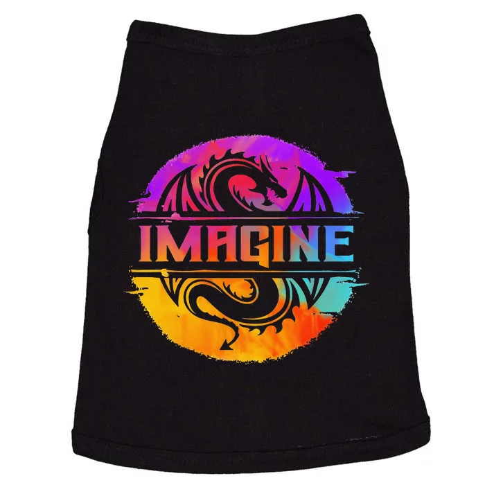 Imagine Fantasy Dragon Retro Tribal animal Doggie Tank