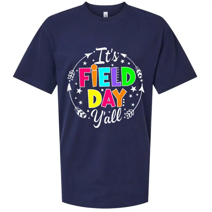 ItS Field Day YAll Funny Teacher Happy Field Day 2024 Sueded Cloud Jersey T-Shirt