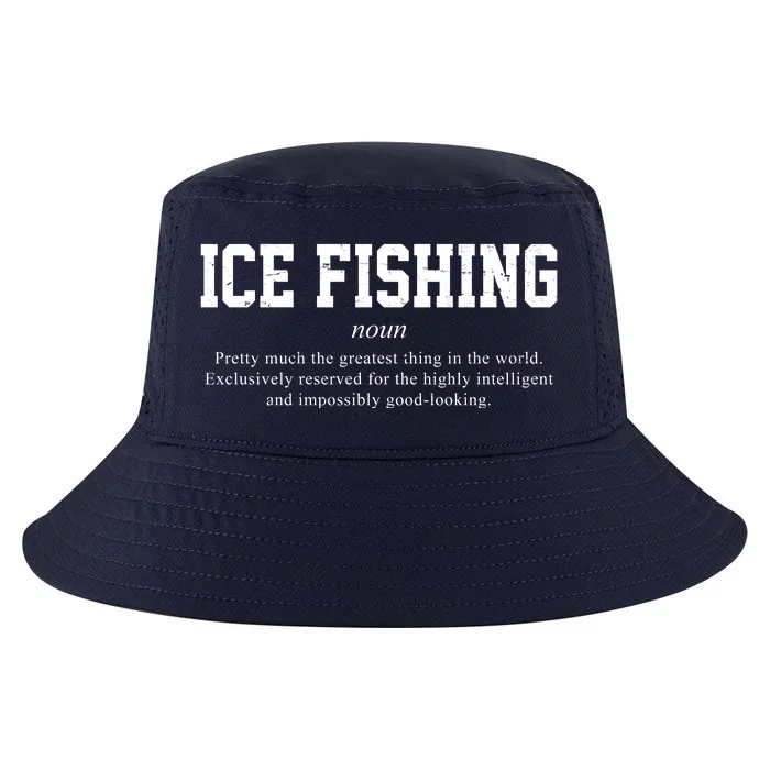 Ice Fishing Definition Funny Gift Cool Comfort Performance Bucket Hat