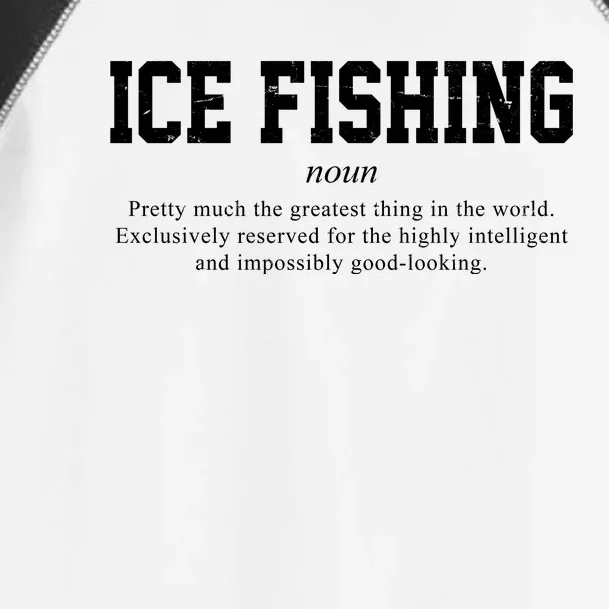 Ice Fishing Definition Funny Gift Toddler Fine Jersey T-Shirt