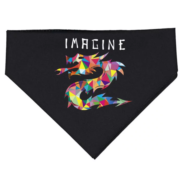 Imagine Fantasy Dragon Tattoo USA-Made Doggie Bandana