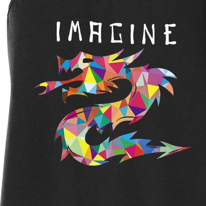 Imagine Fantasy Dragon Tattoo Women's Racerback Tank