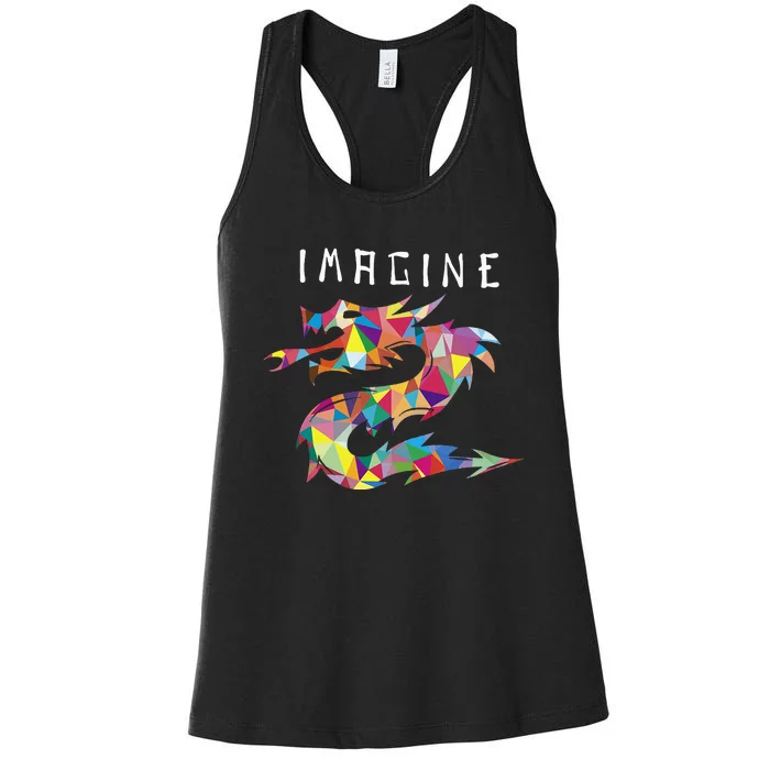 Imagine Fantasy Dragon Tattoo Women's Racerback Tank