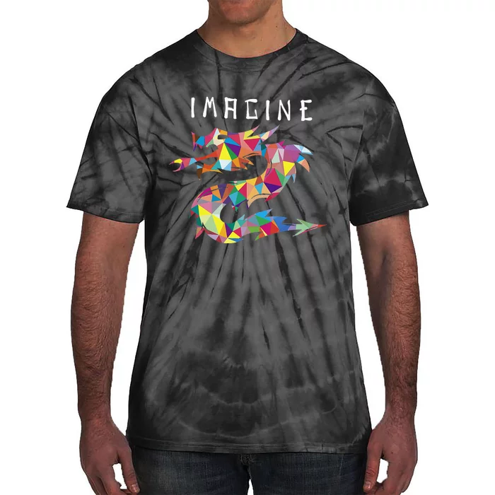 Imagine Fantasy Dragon Tattoo Tie-Dye T-Shirt