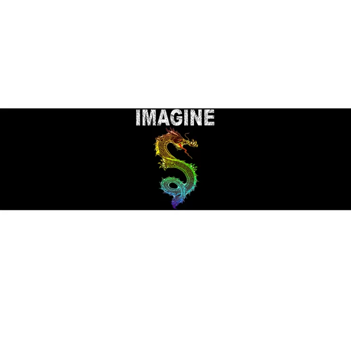 IMAGINE Fantasy Dragon Style Great For Gift Bumper Sticker