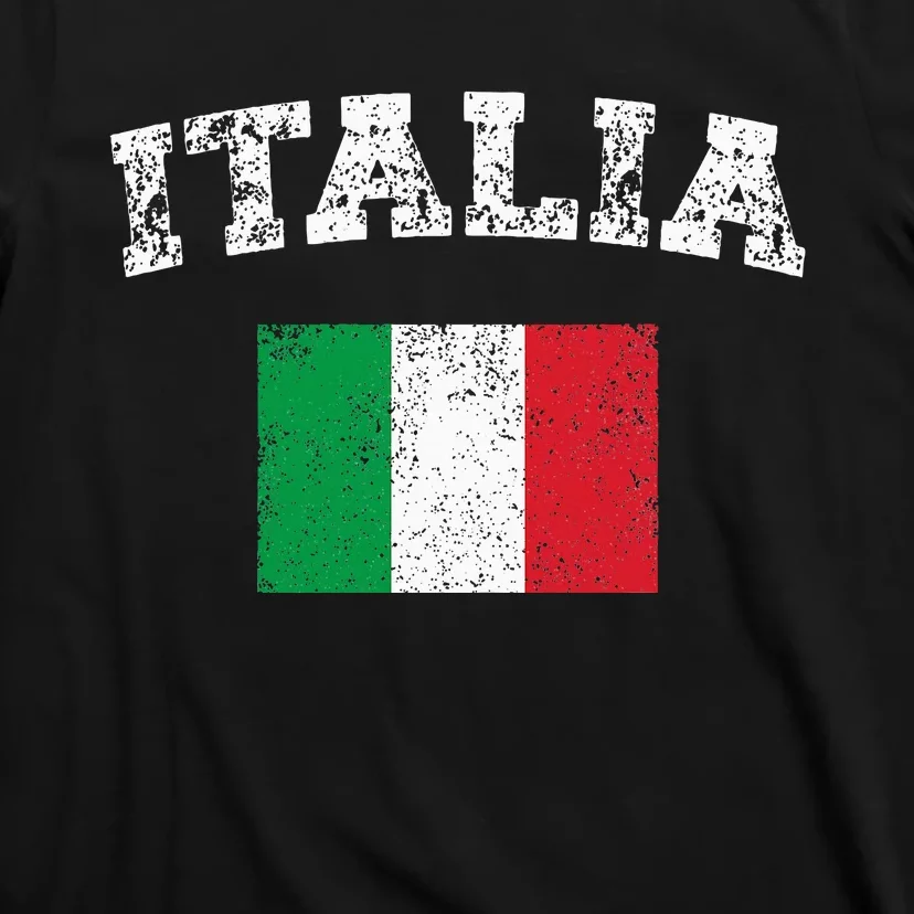 Italian Flag Distressed Flag Of Italy Italia Flag T-Shirt