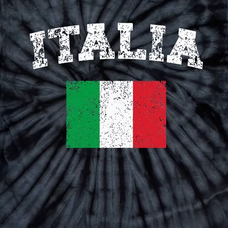 Italian Flag Distressed Flag Of Italy Italia Flag Tie-Dye T-Shirt