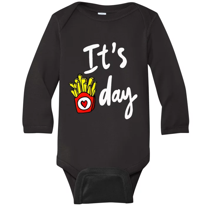 ItS Fry Day Baby Long Sleeve Bodysuit