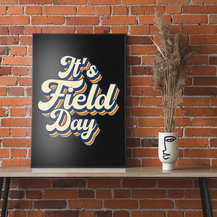 It's Field Day Y'all Cute Teacher Field Day Groovy Retro Poster