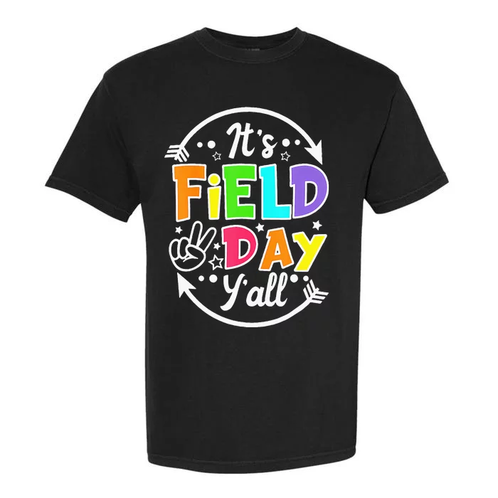 ItS Field Day YAll Funny Teacher Happy Field Day 2024 Garment-Dyed Heavyweight T-Shirt