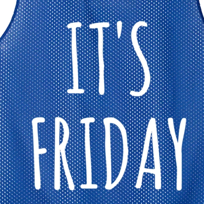 It's Friday Day Of The Week Prank April Fools Day Gift Mesh Reversible Basketball Jersey Tank