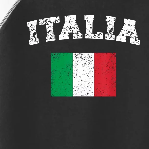 Italian Flag Distressed Flag Of Italy Italia Flag Toddler Fine Jersey T-Shirt