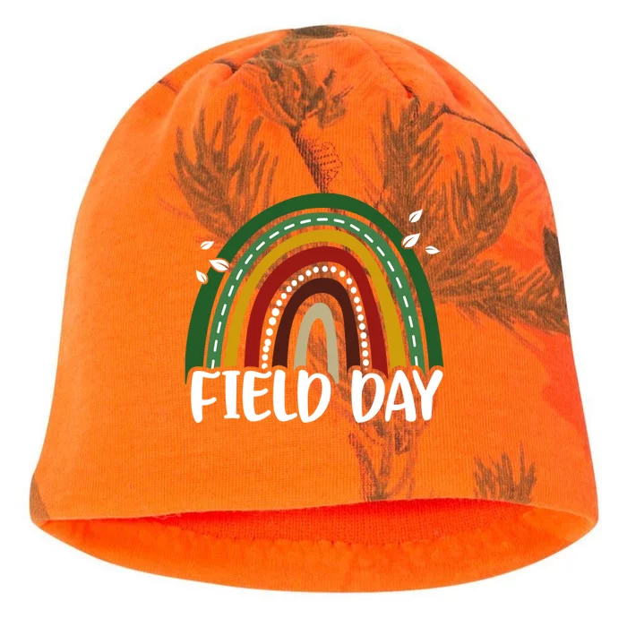 It's Field Day Vibes Rainbow Games For Teachers Adults Gift Kati - Camo Knit Beanie