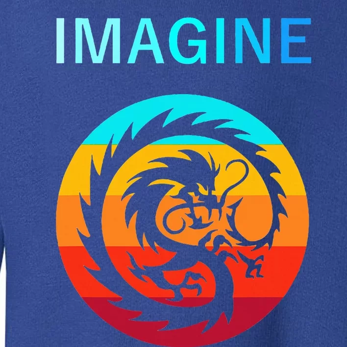 Imagine Fantasy Dragon Retro Tribal Toddler Sweatshirt