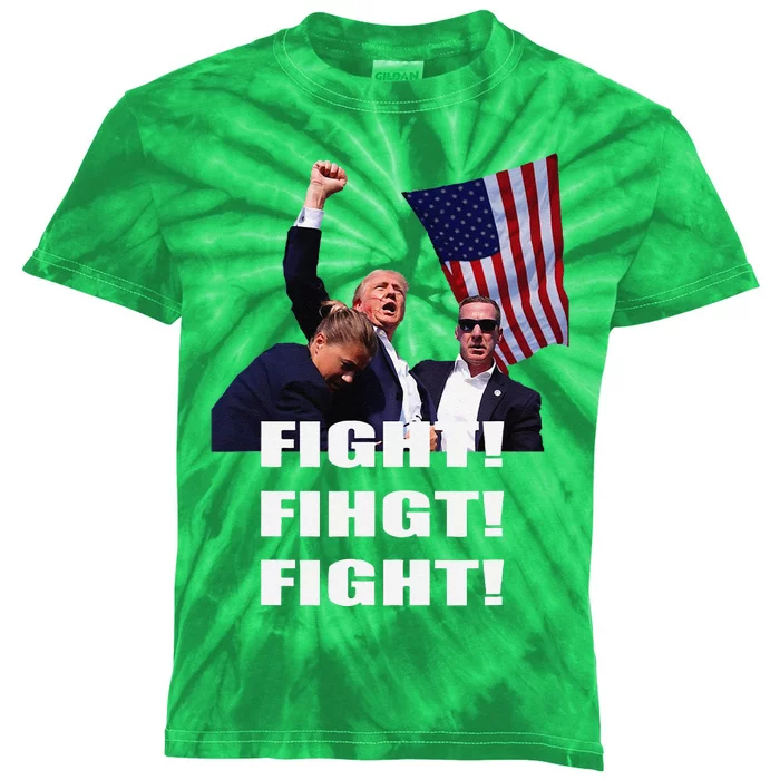 I Fully Endorse President Trump Kids Tie-Dye T-Shirt