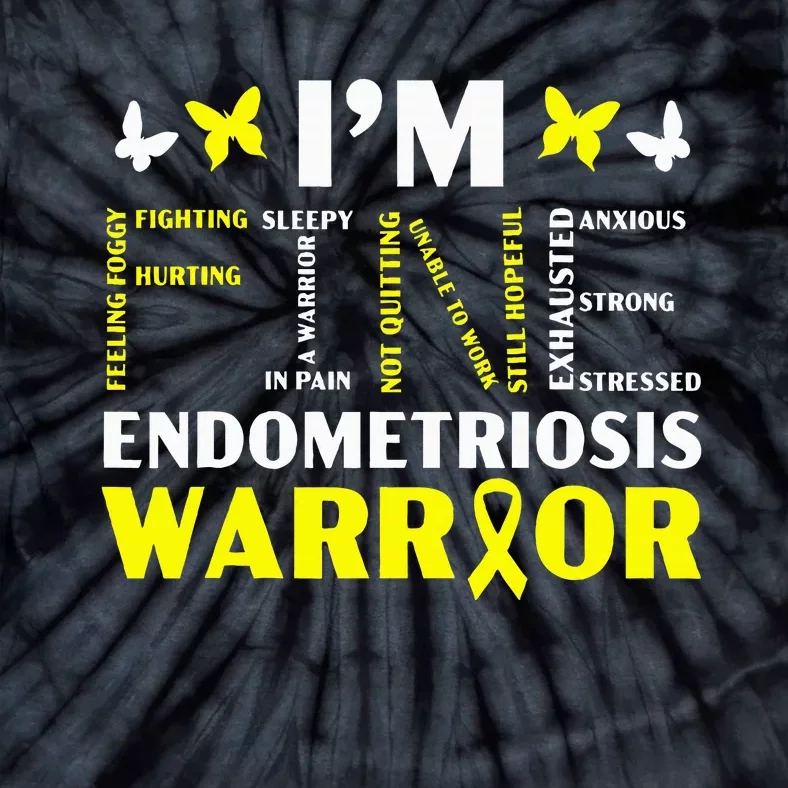 IM Fine Endo Warrior Endometriosis Awareness Tie-Dye T-Shirt