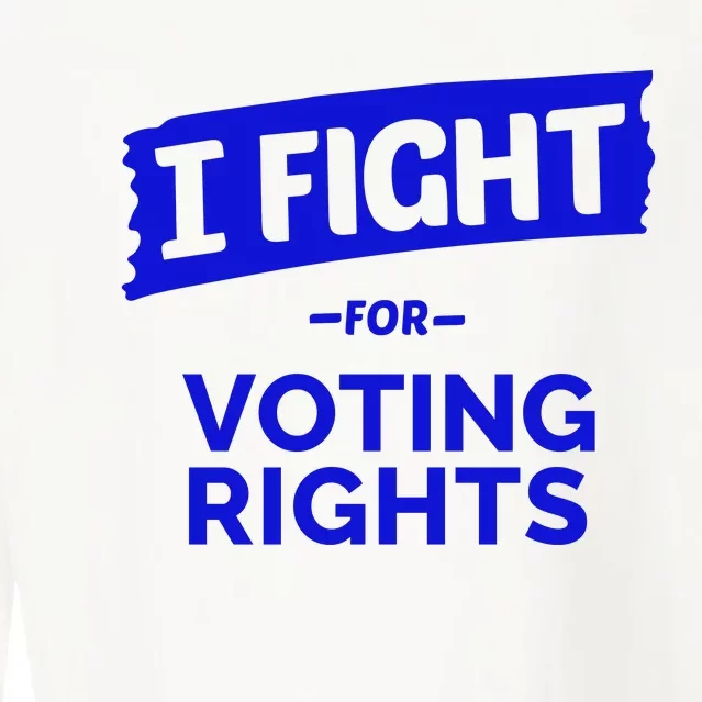 I Fight For Voting Rights Cropped Pullover Crew